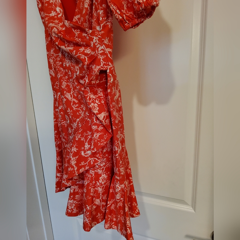 Sachin & Babi Catherine Puff Sleeve Faux Wrap Mini Dress - Picture 13 of 16